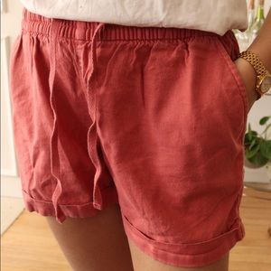 Faded linen shorts